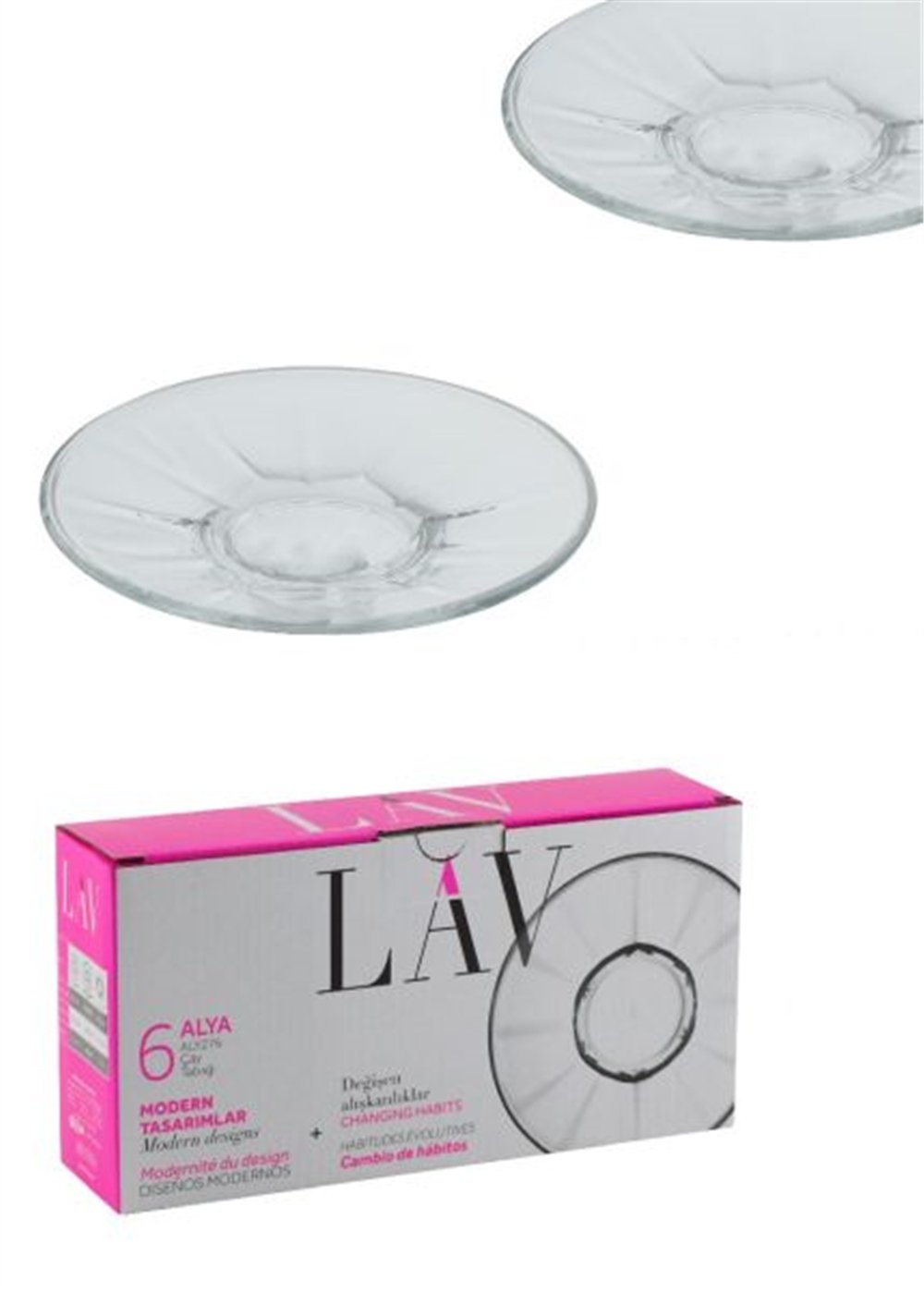 Lav 6'lı Çay Tabağı
