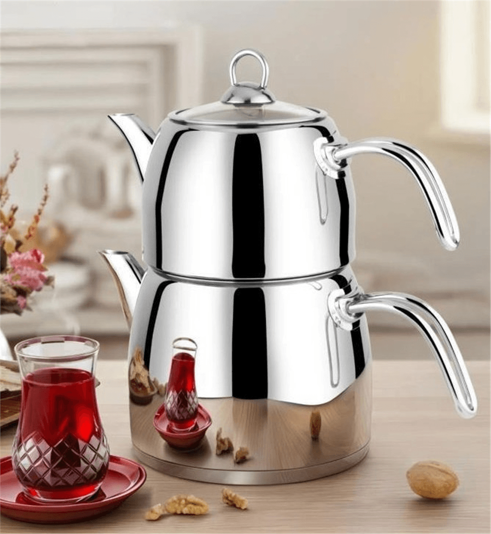Lines Yıldız Çelik Çaydanlık Orta Boy Metal Kulp L-3082
