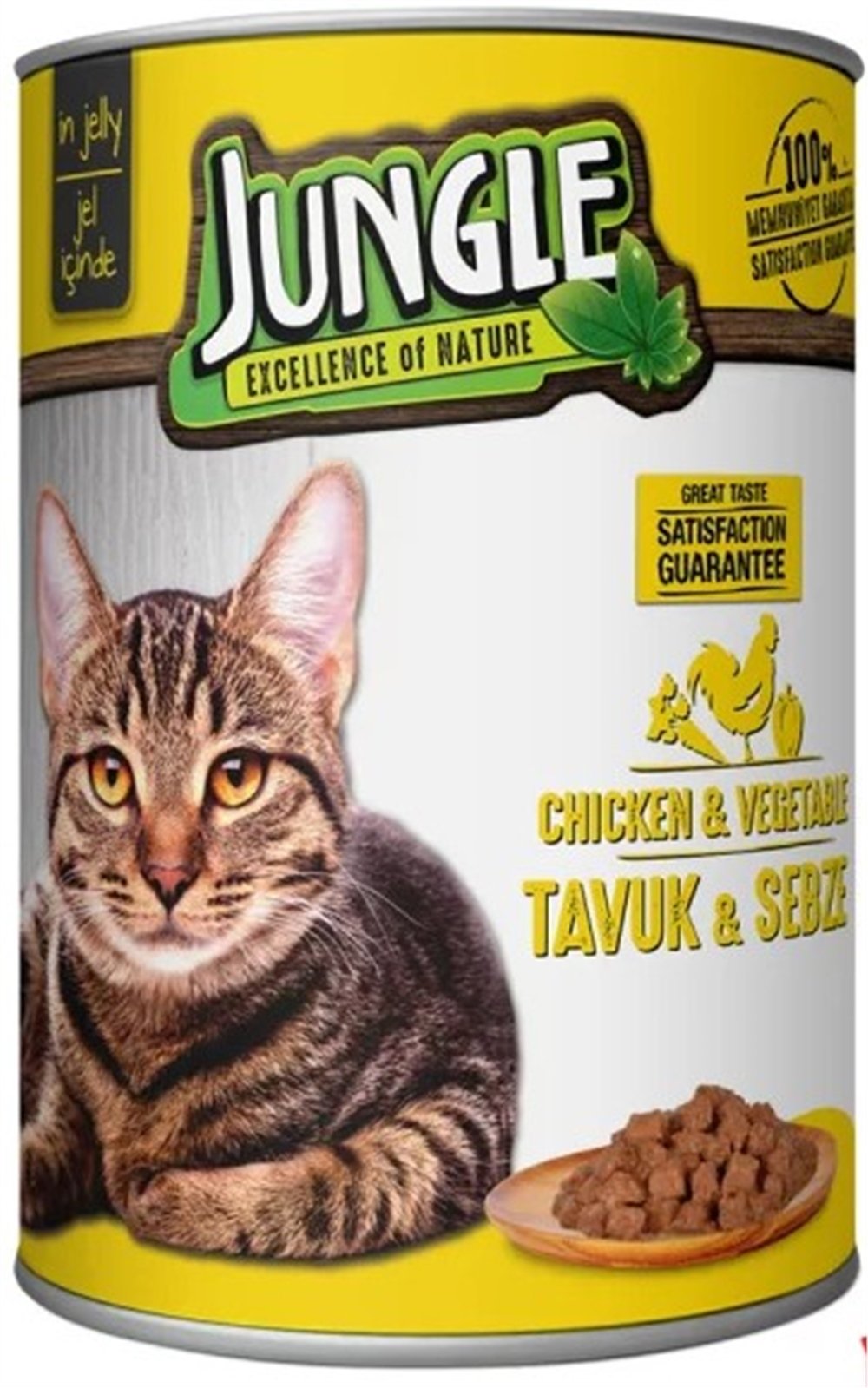 M-Jungle Kedi Tavuk-Sebze Konservesi 415gr