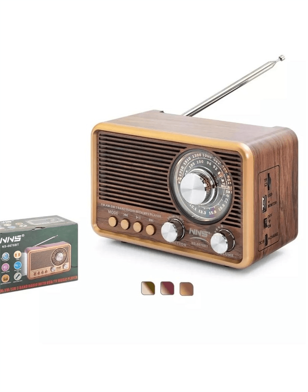 Nns Radyo Müzik Çalar Fm Ns-6676bt
