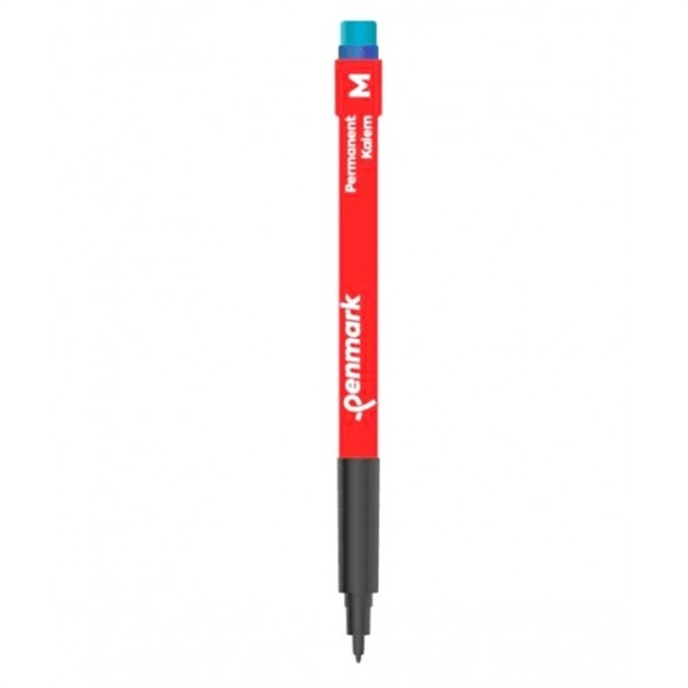 Penmark Asetat Kalemi Mavi (M) Orta Uçlu Kalıcı Markör - HS-206-03
