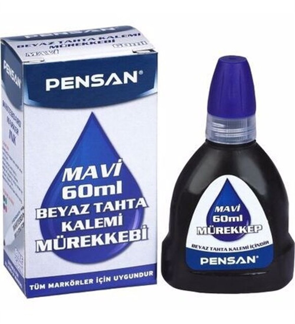 Pensan 4009 Mavi Tahta Kalem Mürekkebi 100ml