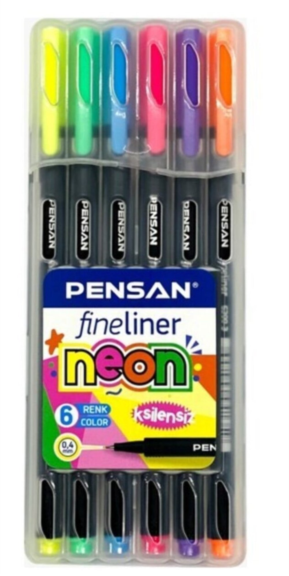 Pensan Fineliner 6 Lı Neon Renk