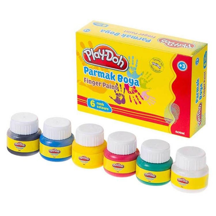 Play-Doh Parmak Boyası 6 Renk 30 Ml.Pr001