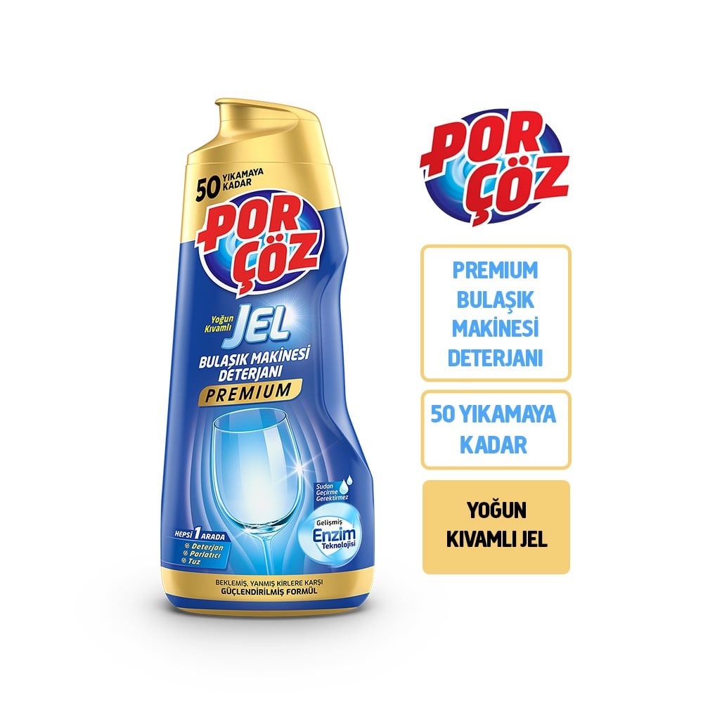 Porçöz Bulaşık Makinesi Deterjanı 900 Ml