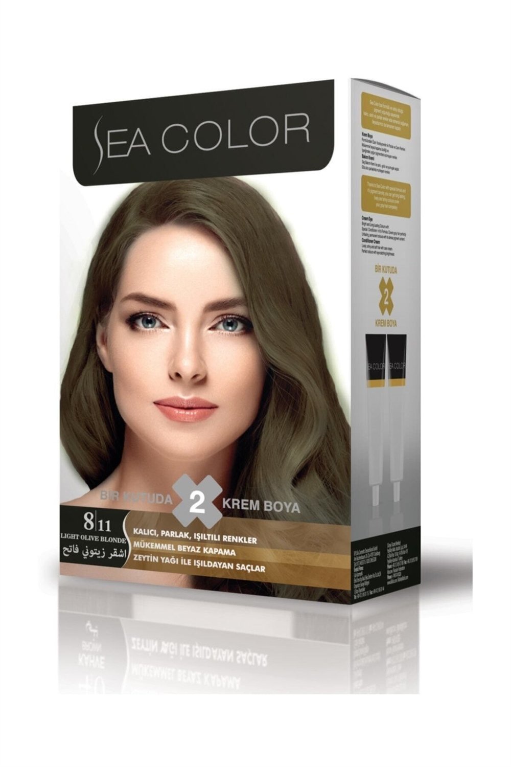 Saç Boyası Açık Küllü Kumral Sea Color Set Boya 8.11