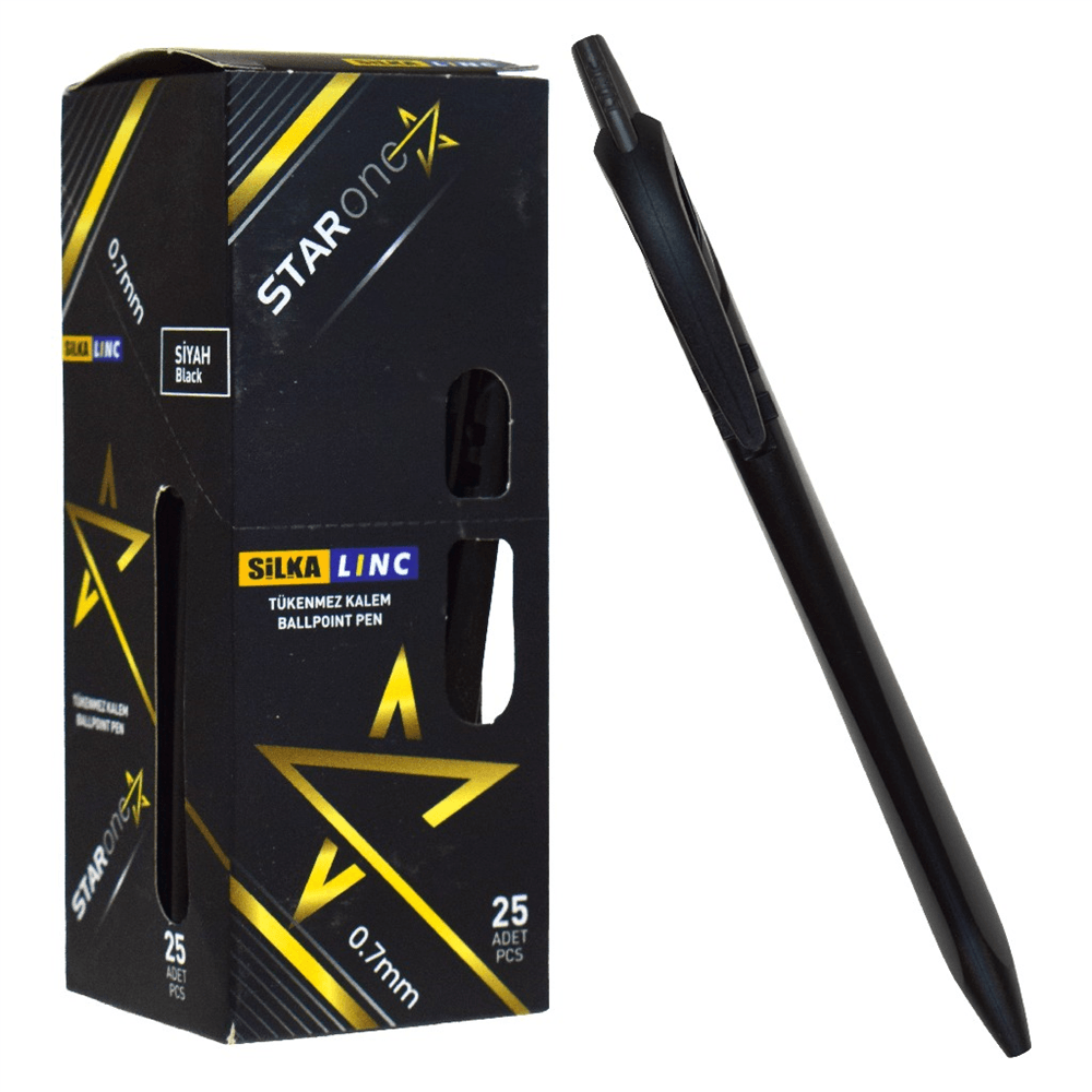 Silka Linc Starone Tükenmez Kalem Siyah 0.7 Mm Art.481