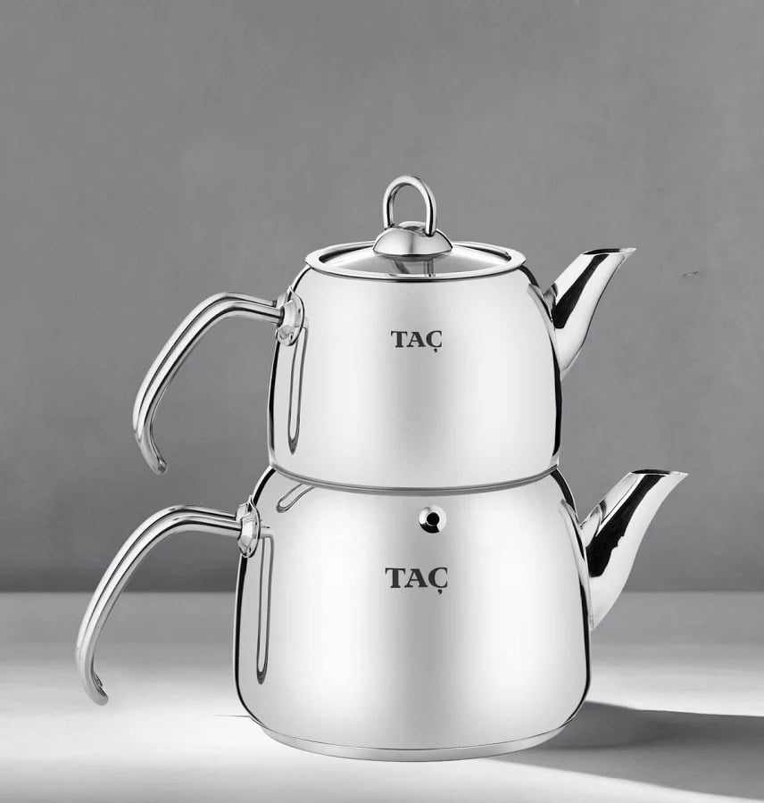 Taç Panda Maxi Çaydanlık Takımı Platin Taç-5933
