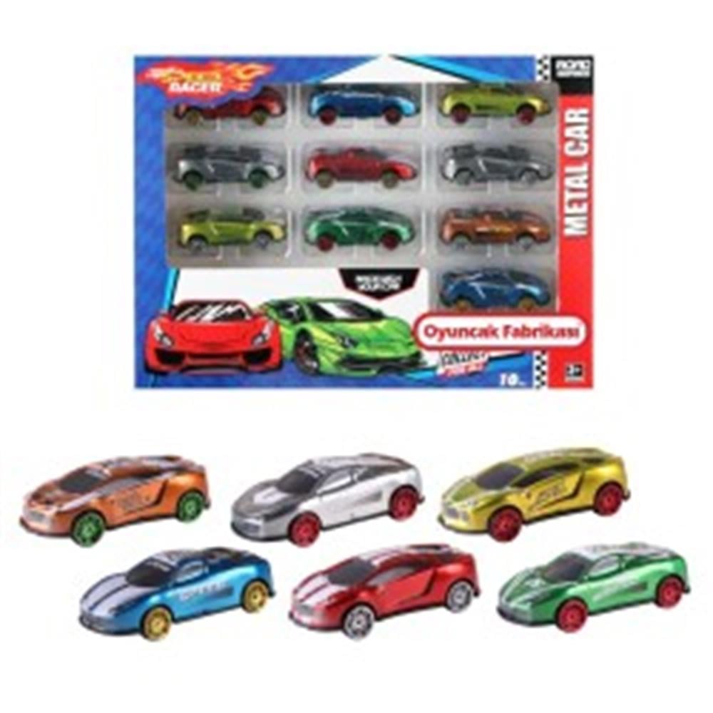 Toysan Speed Racer 10'lu Metal Araba