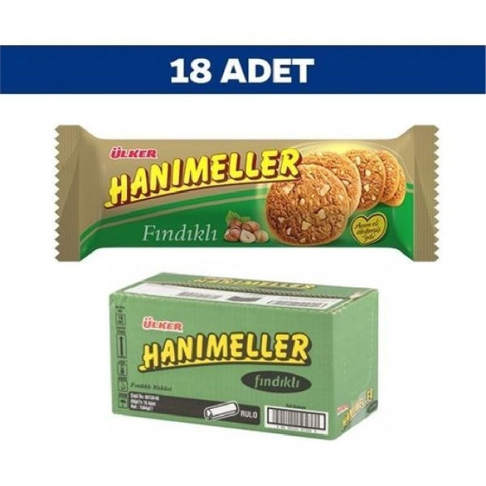 Ülker Hanımeller Fındıklı Bisküvi 82gr
