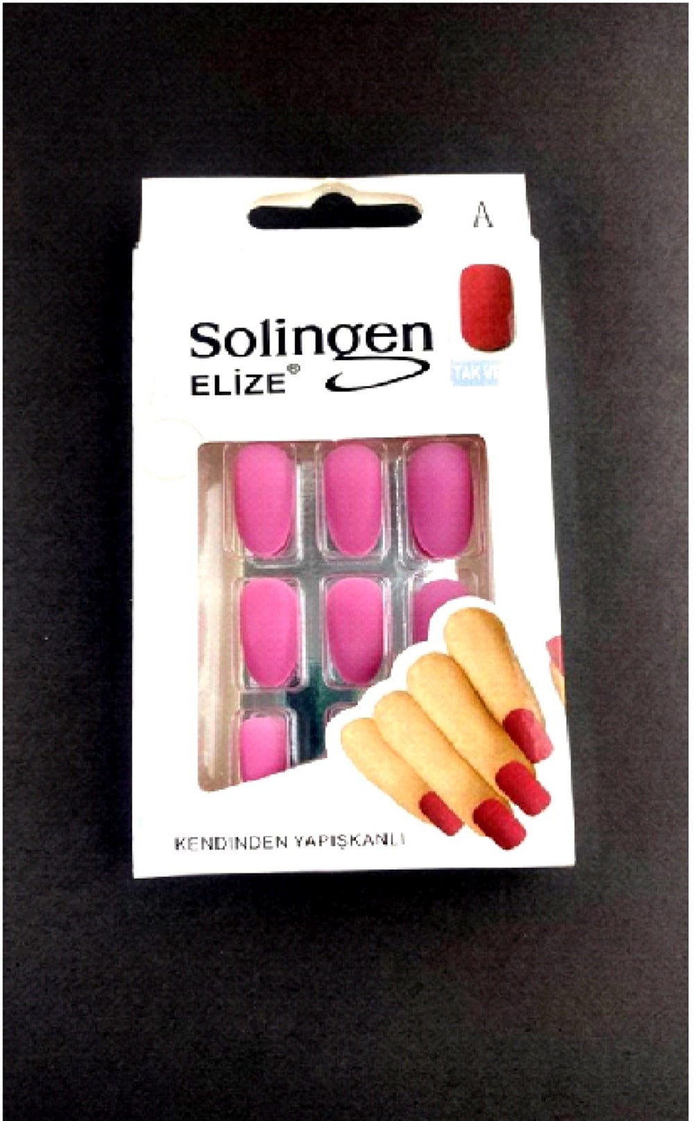Yapışkanlı Mat Tırnak Pembe