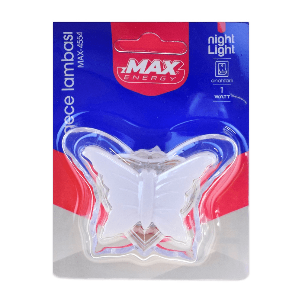 Zmax Gece Lambası Kelebek Kristal Max-4554