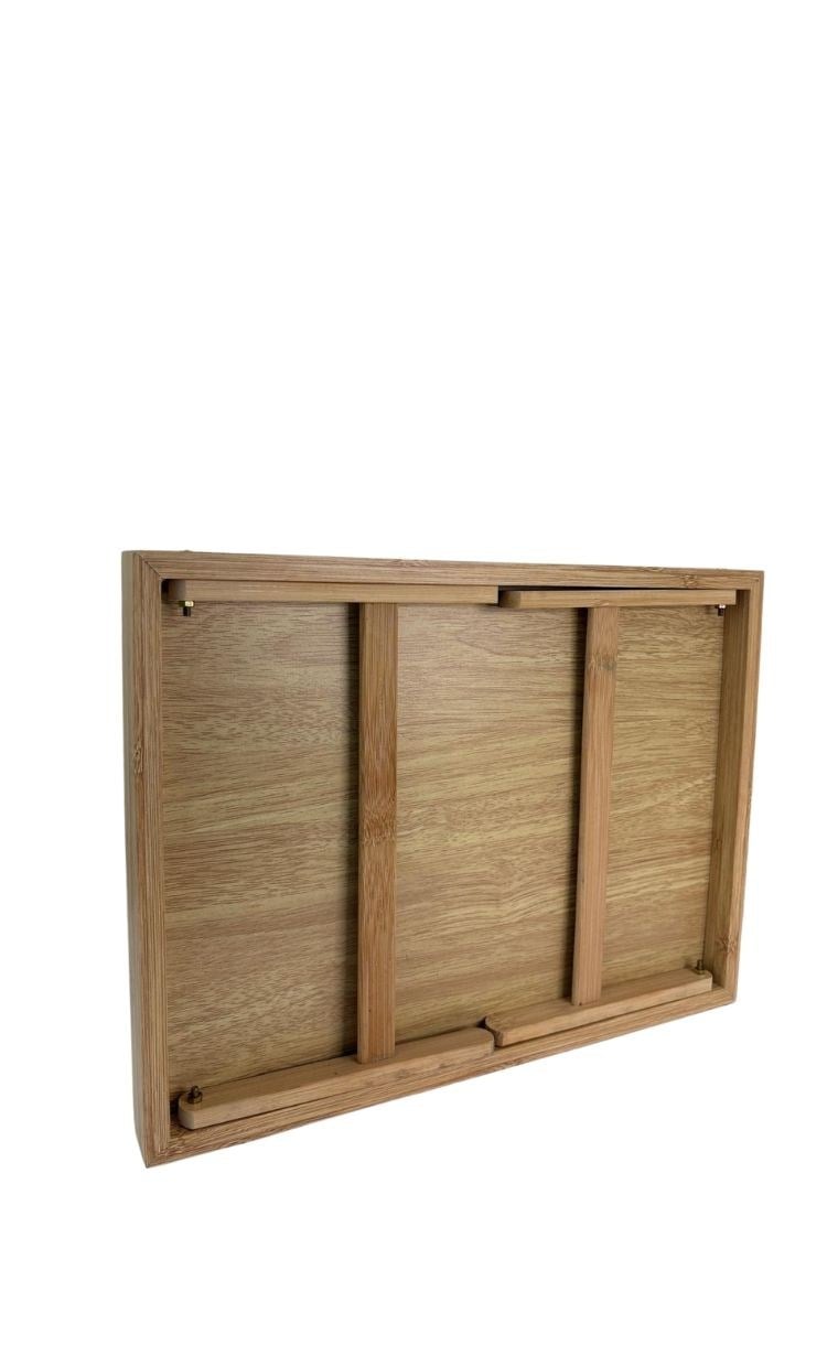   KRD HOME Katlanabilir Bambu Keyif Tepsi