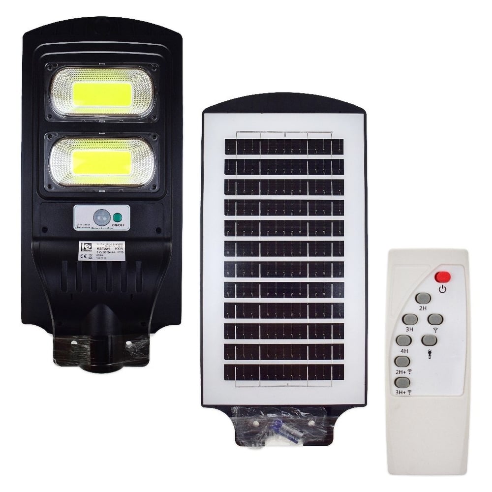 100W Siyah Solar Sokak Aydınlatma Armatürü