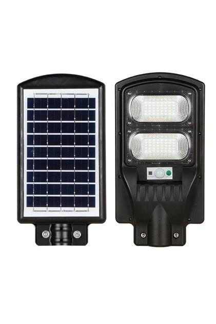 100W Siyah Solar Sokak Aydınlatma Armatürü