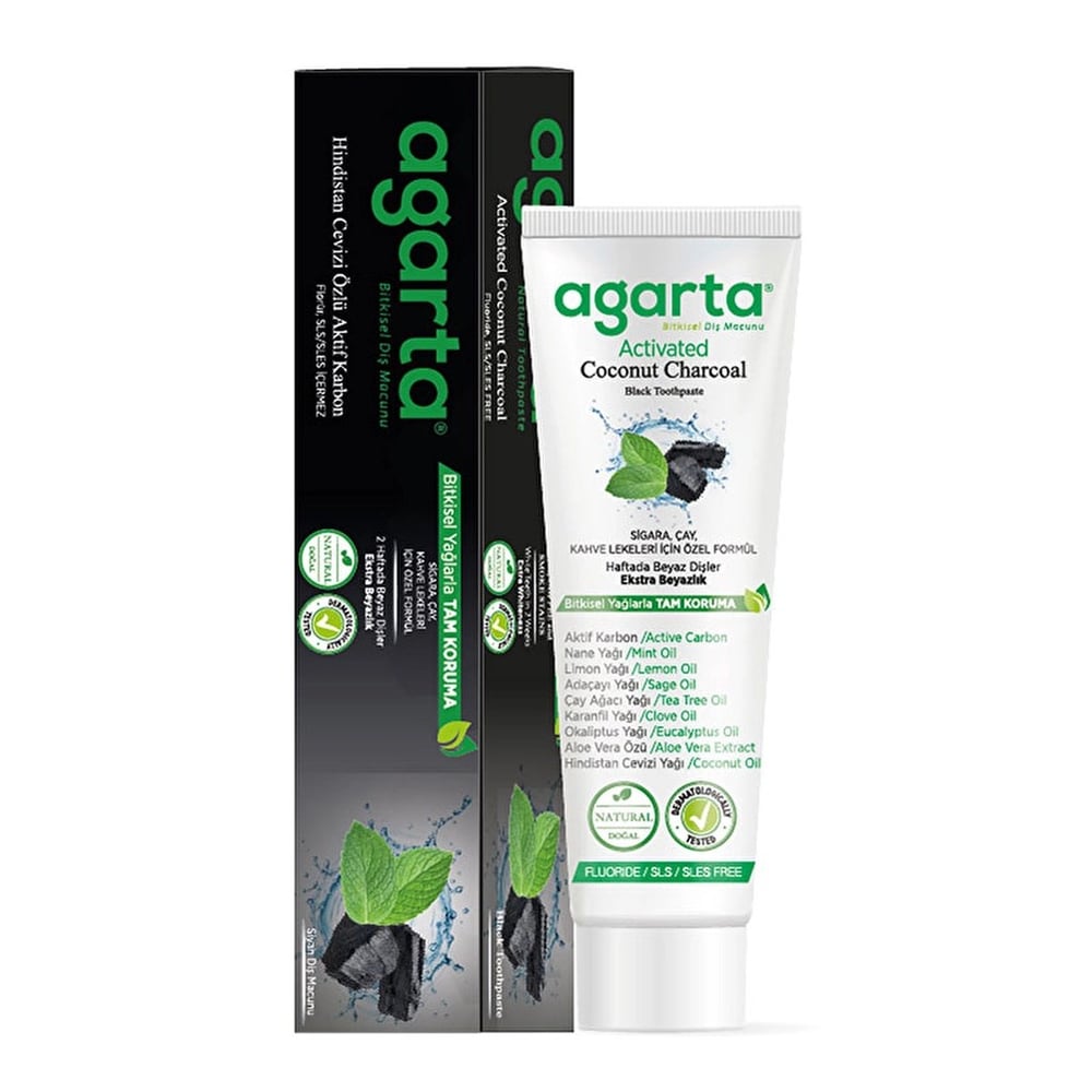 Agarta Doğal Diş Macunu Karbonlu 100 Ml