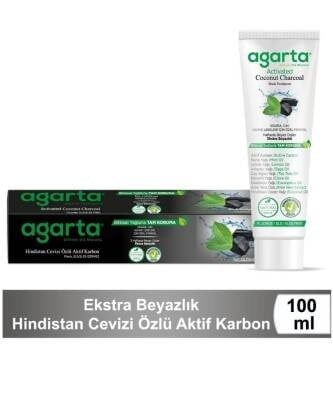 Agarta Doğal Diş Macunu Karbonlu 100 Ml