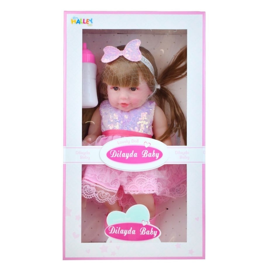 Aksesuralı Yeni Doğmuş 30 Cm Yüksek Gerçeklikte Yumuşak Oyuncak Bebek Sh59808