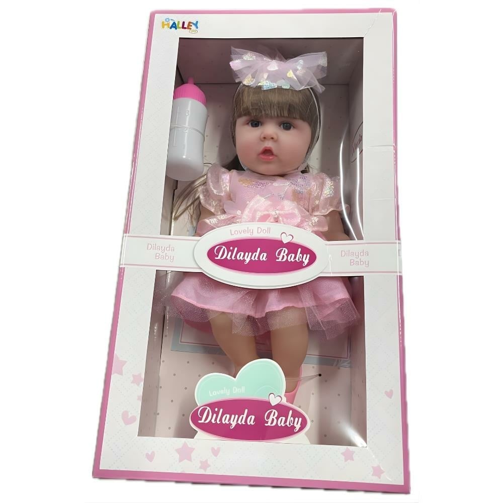 Aksesuralı Yeni Doğmuş 30 Cm Yüksek Gerçeklikte Yumuşak Oyuncak Bebek Sh59814