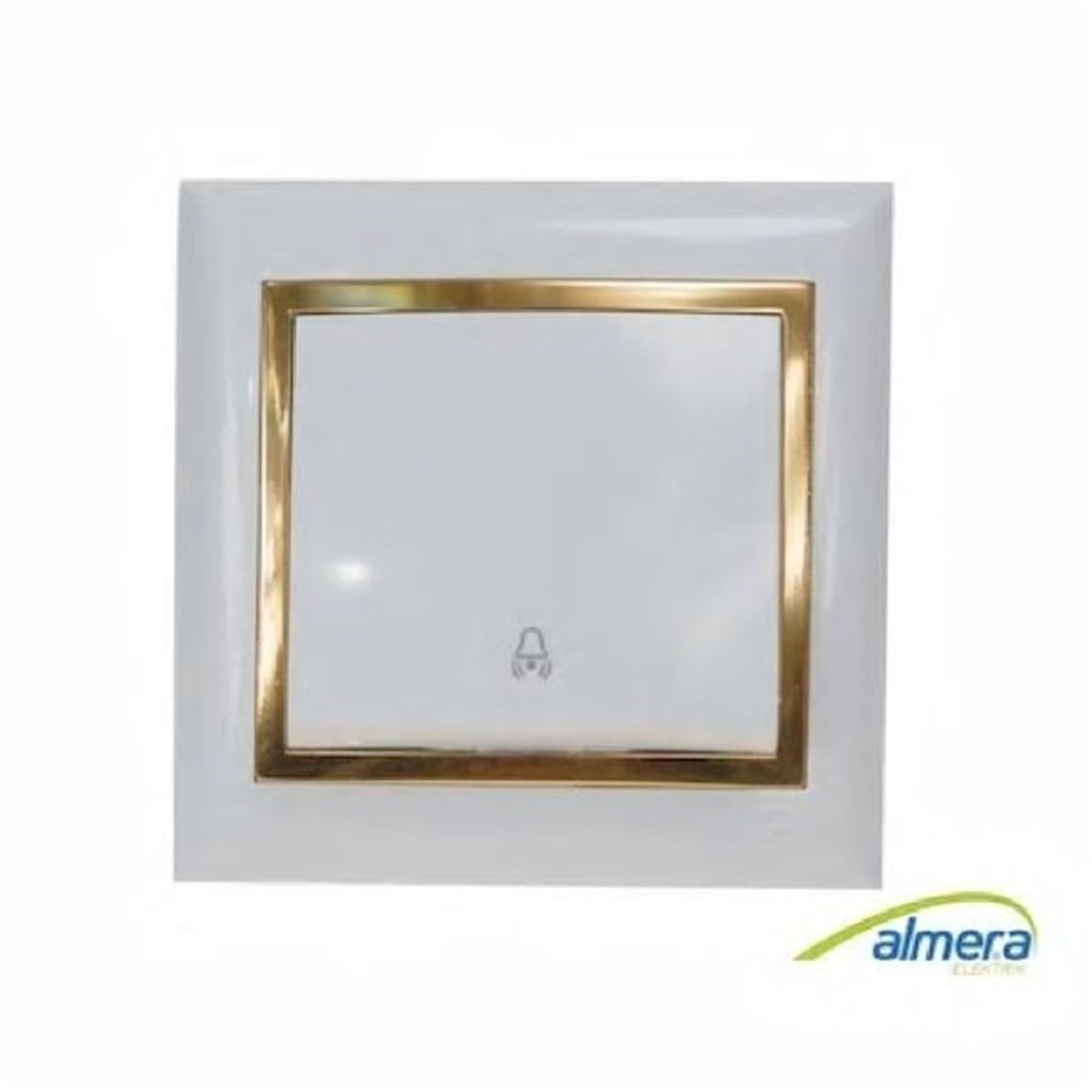 Almera Zil Anahtarı Buz Beyaz+Varak