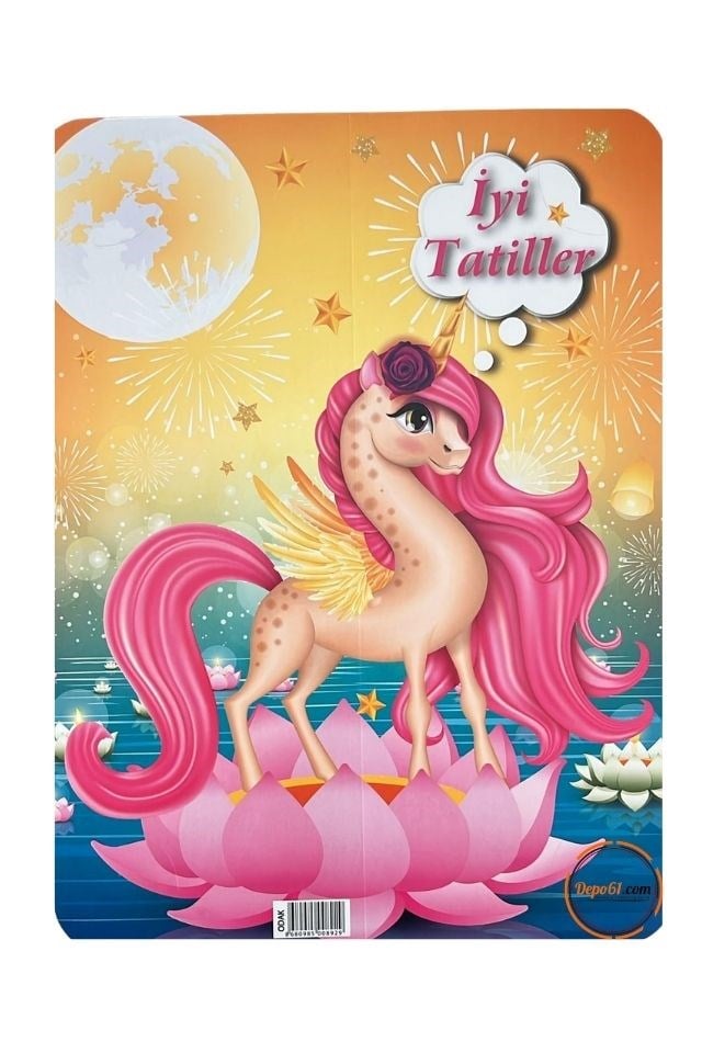 Anasınıfı Karne Kılıfları Unicorn Desenli