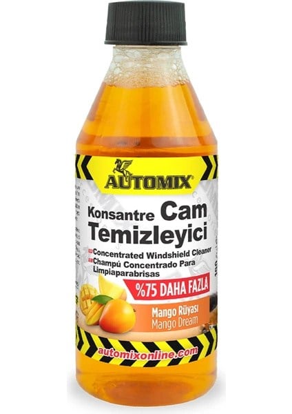 Automix Mango Kokulu Cam Suyu Şampuanı 100 ml