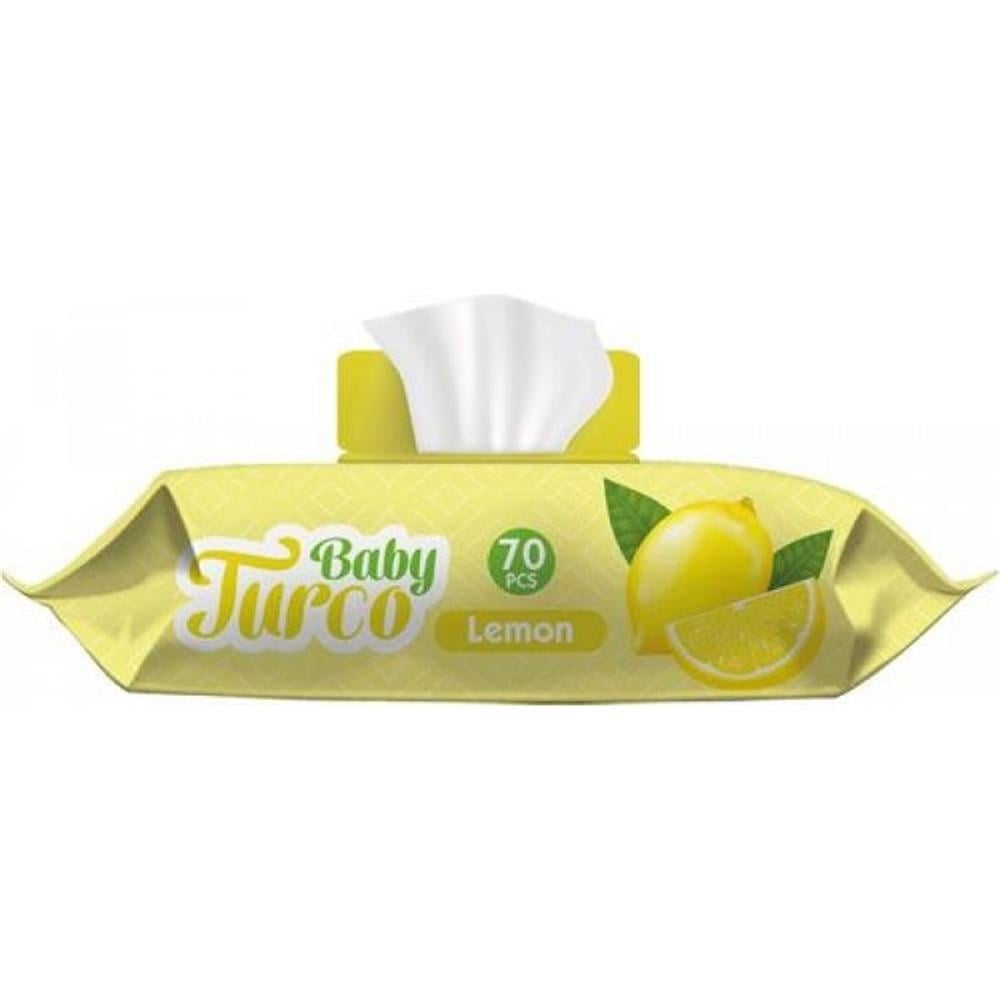 Baby Turco Islak Havlu 70li Limon Kapaklı