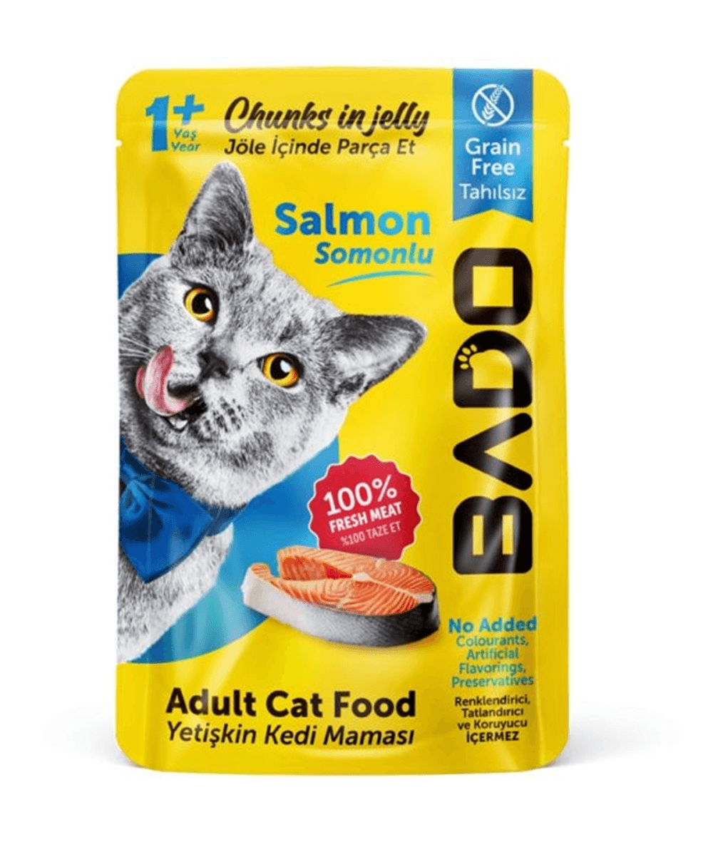 Bado Gurme Yaş Ytş Kedi Maması Somon Etli 85 Gr
