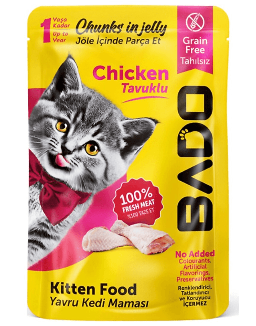 Bado Tavuklu Pouch Yavru Kedi Maması 85gr