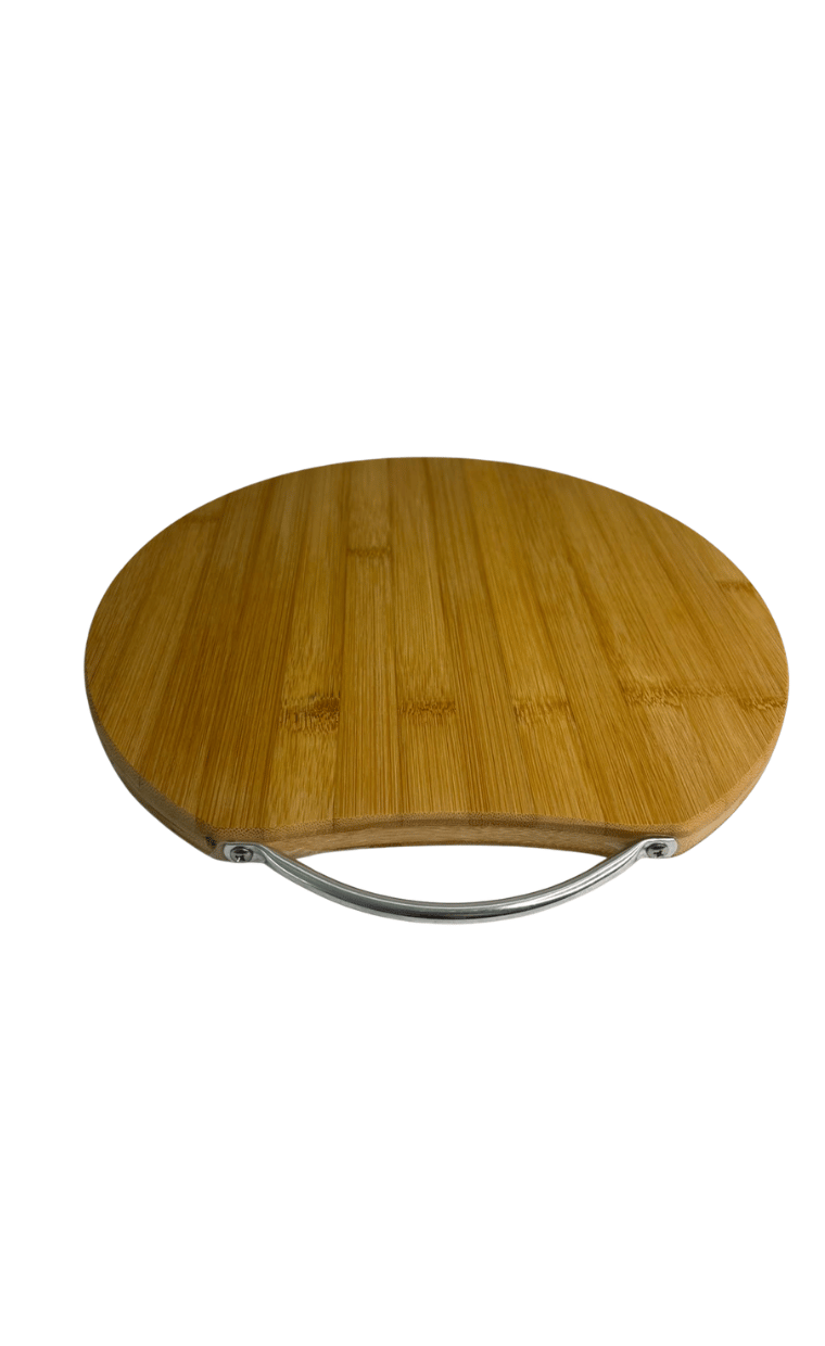 Balsa Bambu Yuvarlak Kesme Tahtası 28*28 Cm Bek-202