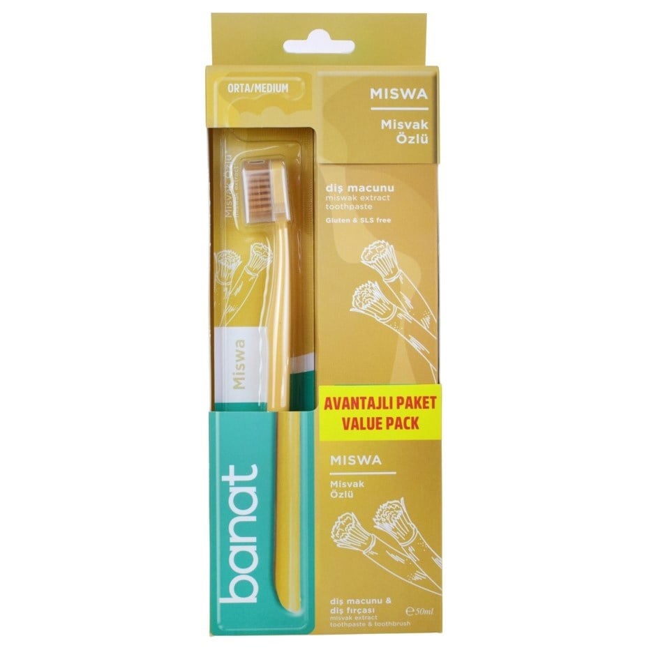 Banat Misvak Özlü Diş Macun 50 Ml Ve Diş Fırçası