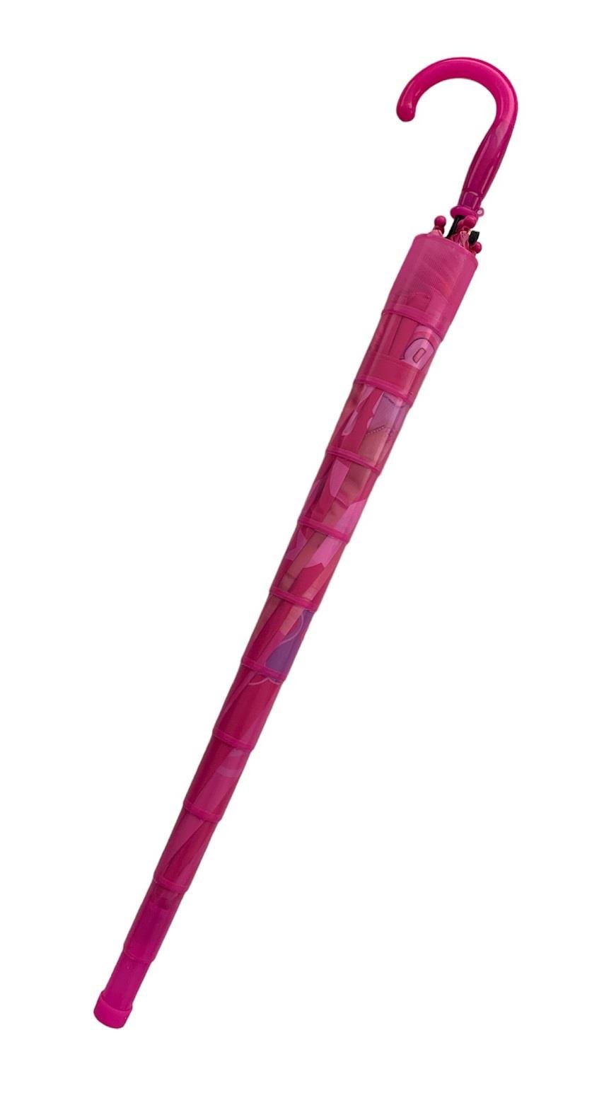 Lisanslı Barbie Bardaklı Kız Çocuk Şemsiyesi,