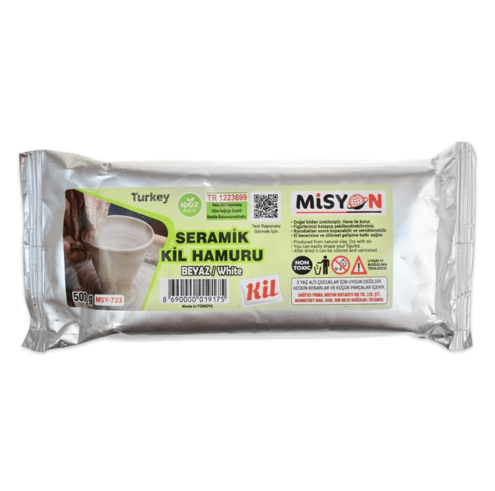Beyaz Seramik Kil 500 Gram