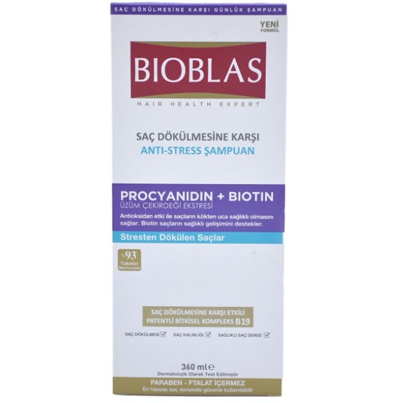 Bioblas Botanic Oils Stres Kaynaklı Dökülme Karşıtı Şampuan 360 ml
