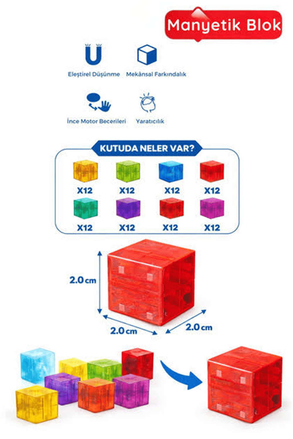 Blok Magnet Küp