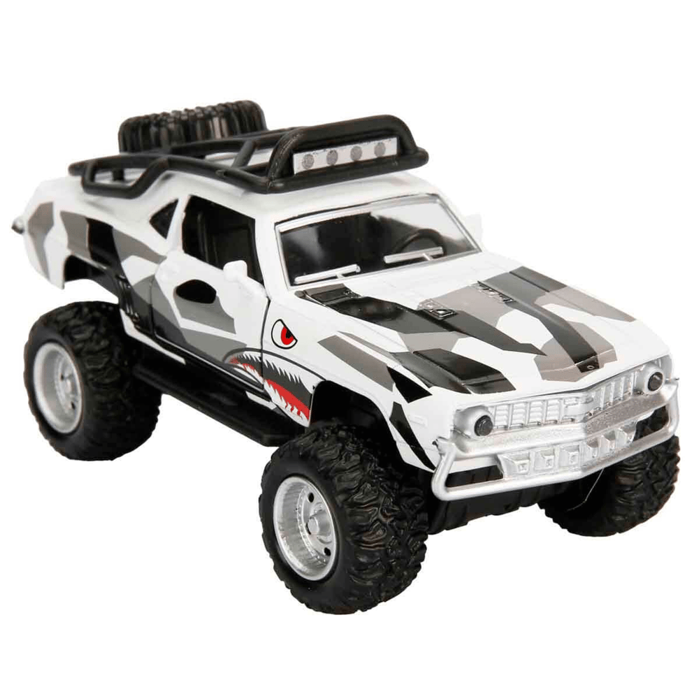 Brlk 1:36 Metal Çekbırak Sesli Işıklı Off Road Mustang Fy628-12d