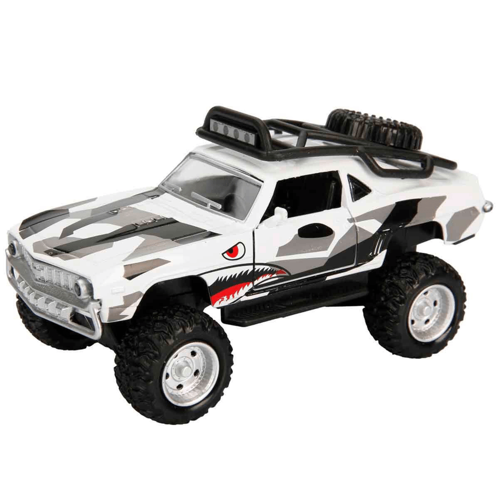 Brlk 1:36 Metal Çekbırak Sesli Işıklı Off Road Mustang Fy628-12d