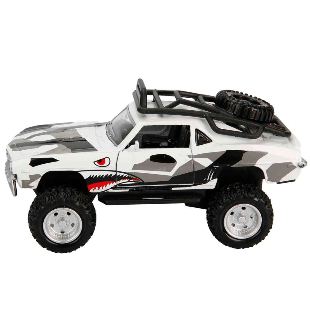Brlk 1:36 Metal Çekbırak Sesli Işıklı Off Road Mustang Fy628-12d