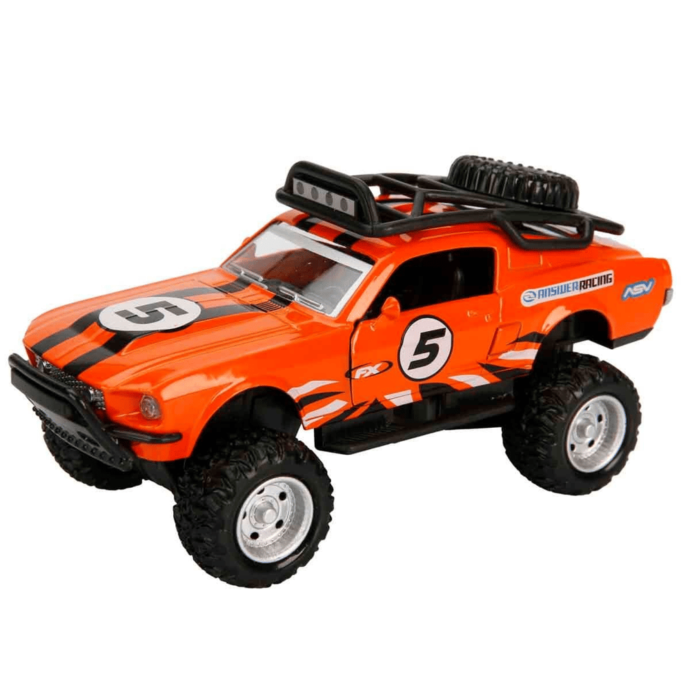 Brlk 1:36 Metal Çekbırak Sesli Işıklı Off Road Mustang Fy628-12d