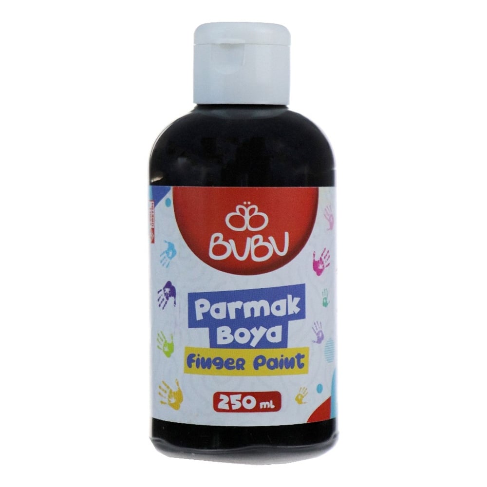 Bu-Bu Parmak Boya 250 Gr. Siyah Par017