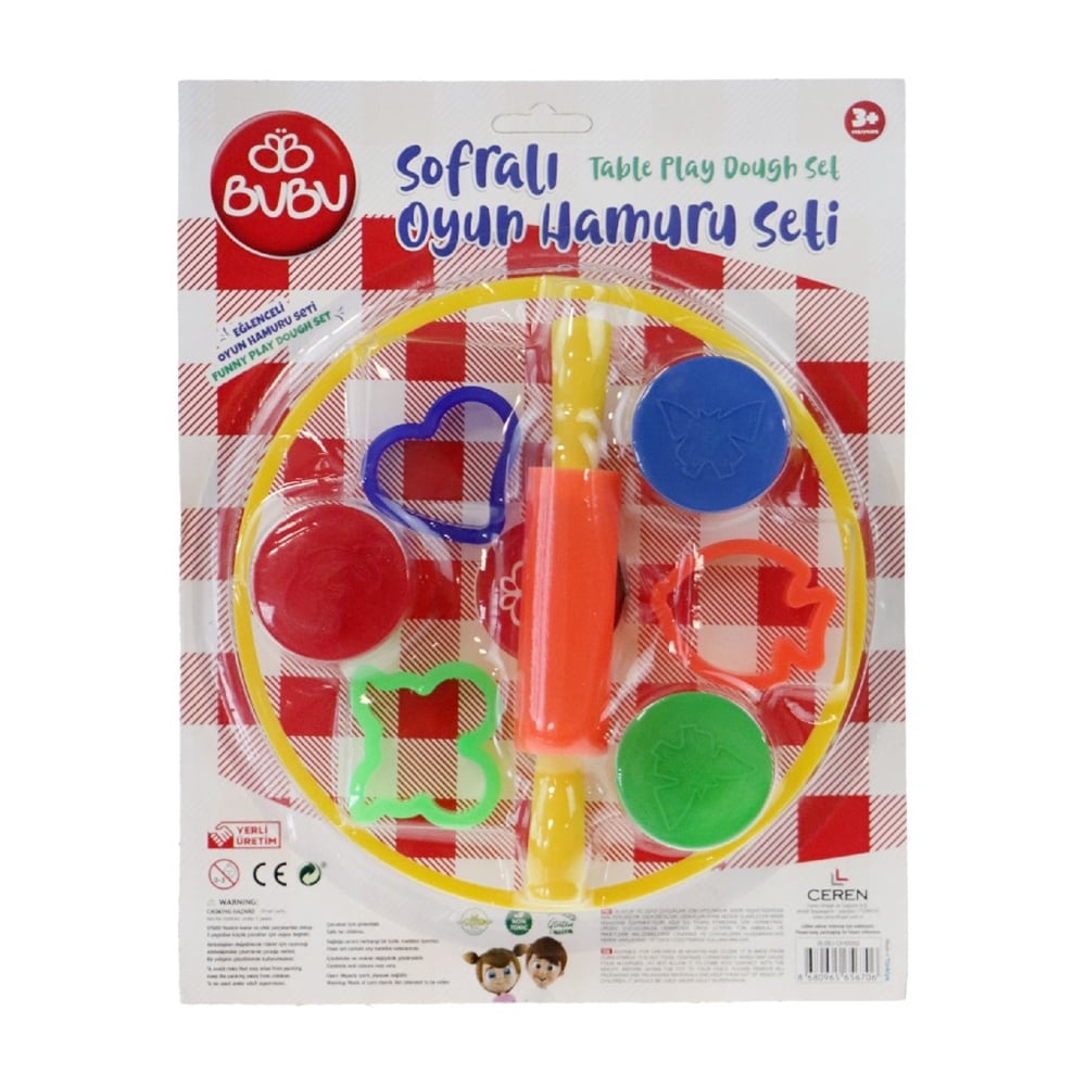 Bu-Bu Sofralı Oyun Hamuru Seti (3x15gr.) Oh0002