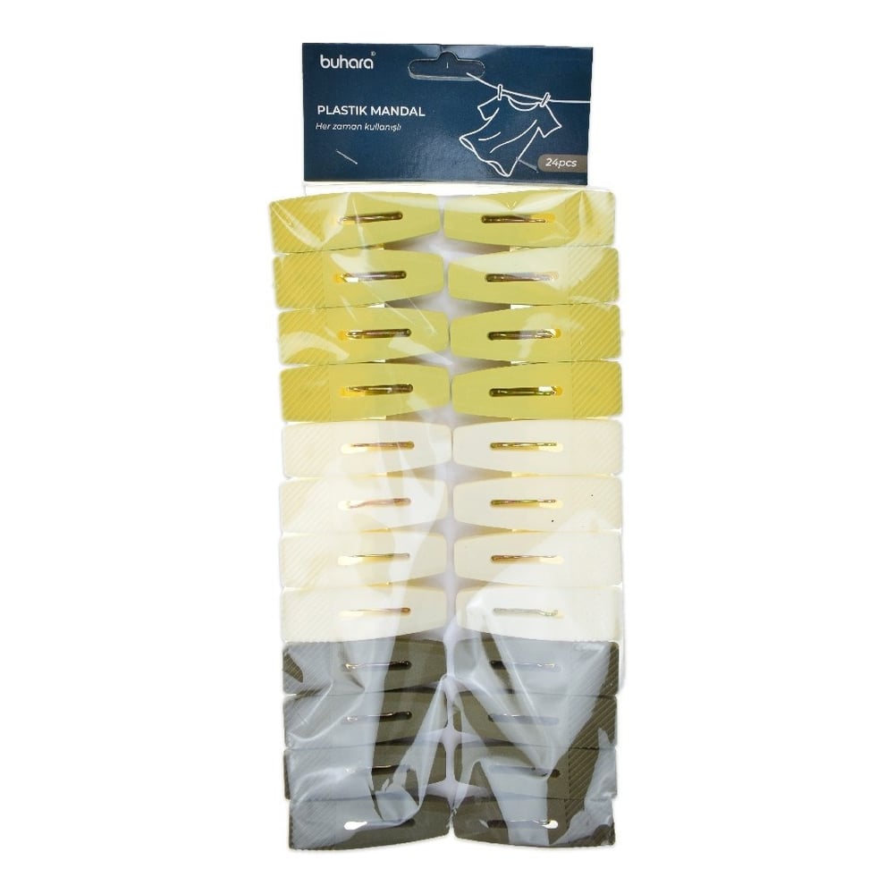 Buhara Renkli Plastik Mandal 24 Lü Bhr-2577