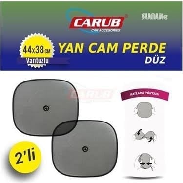 Carub Vantuzlu Yan Cam Güneşlik Perdesi