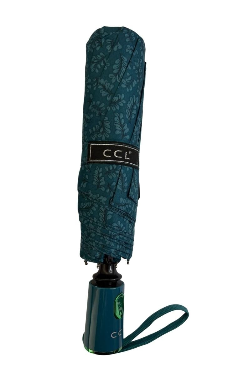 CCL Desenli Petrol Mavisi RenkliKadın Şemsiye 119G-1