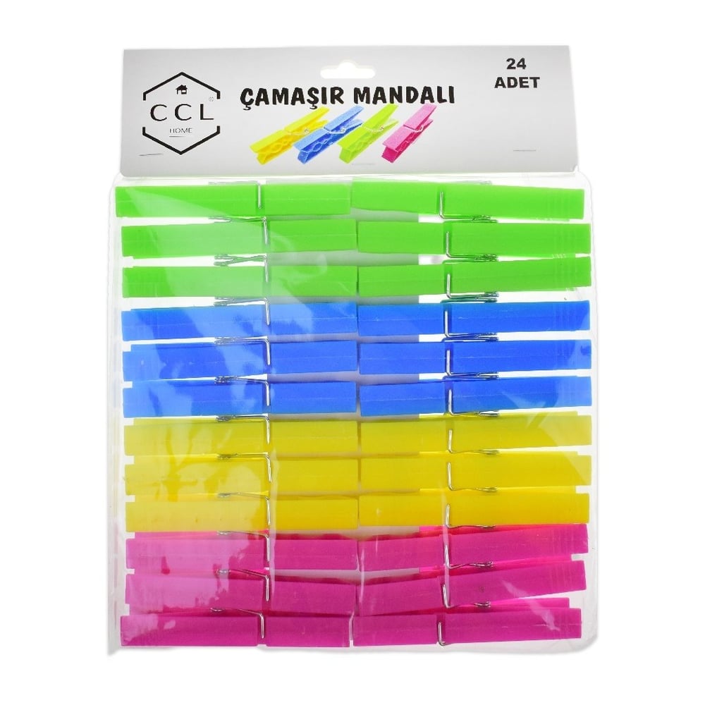 CCL Plastik Çamaşır Mandalı 24'lü HM097
