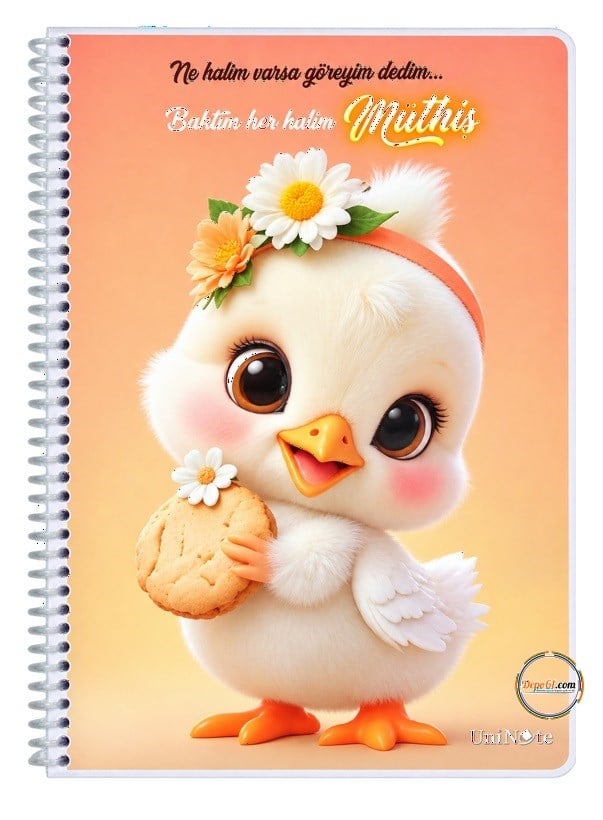 Çınar Civciv Sp PP Kapak A4 72 Yaprak Çizgili Defter 71449