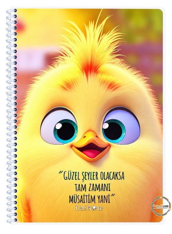 Çınar Civciv Sp PP Kapak A4 72 Yaprak Çizgili Defter 71449