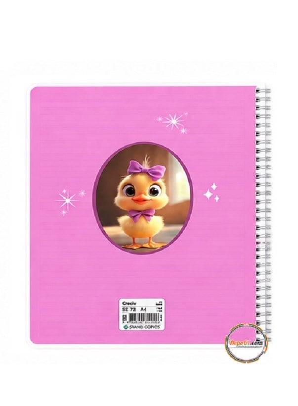 Çınar Civciv Sp PP Kapak A4 72 Yaprak Çizgili Defter 71449