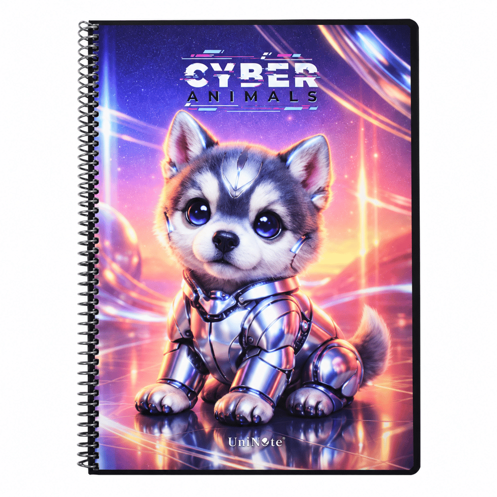Çınar Cyber Anımals Sp PP Kapak A4 72 Yaprak Çizgili Defter 71515
