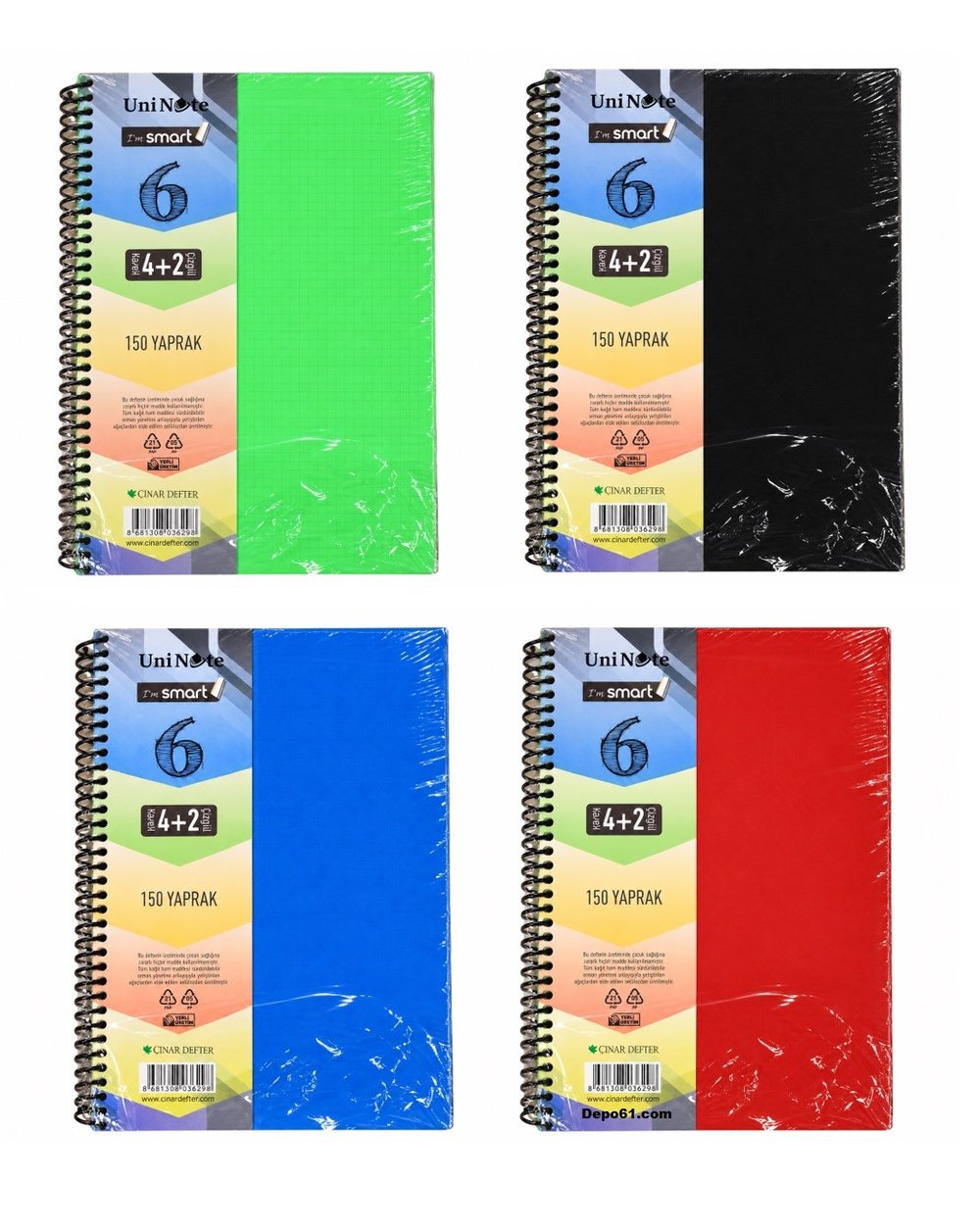 Çınar Defter I M Smart 150 Yp. A4 Ayraçlı Defter 4+2 62052